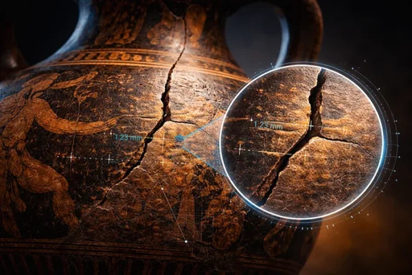 Digital Analyse eines antiken Vasenrisses Digital Analyse eines antiken Vasenrisses